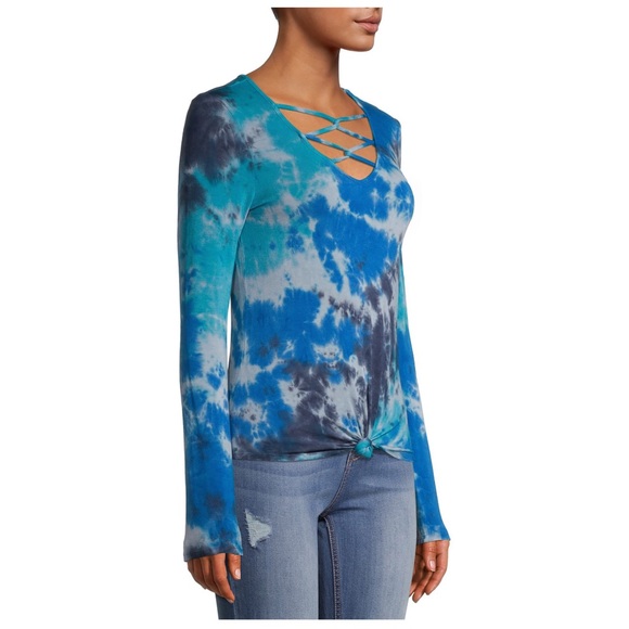 NO BOUNDARIES TIE DYE TEE TOP - Picture 4 of 6